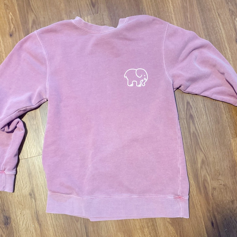 Ivory Ella Oversized Mauve Crewneck